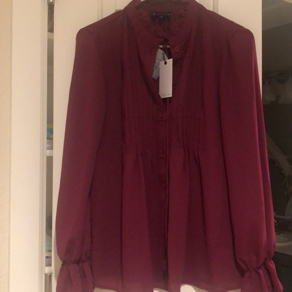Magenta Bobeau Top